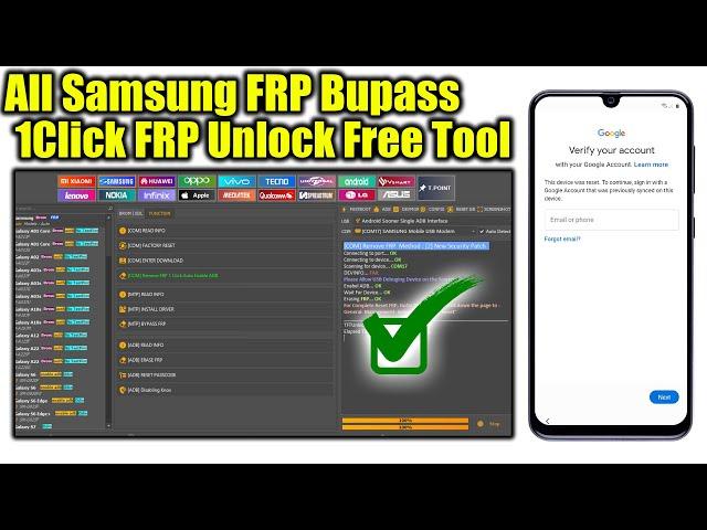 Samsung FRP Bypass/Unlock 2023 With FRP Tool | All Samsung Google Account Remove Android 12/13