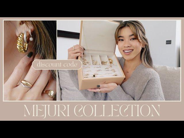 My Entire Mejuri Jewelry Collection (86 pieces lol)  Try on and close ups + 10% Off Discount