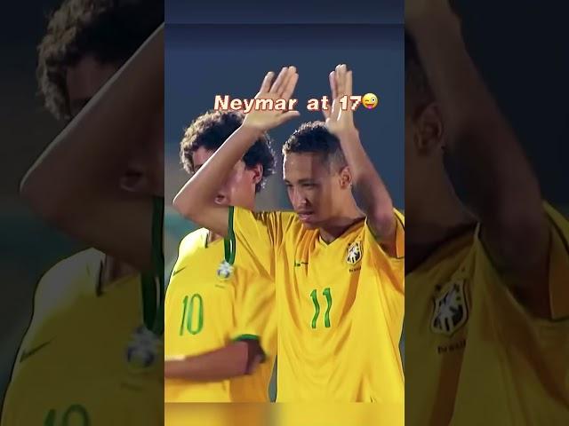 17歲尼馬。花有重開日，人無再少年。Neymar at 17. #neymar #brazil #football