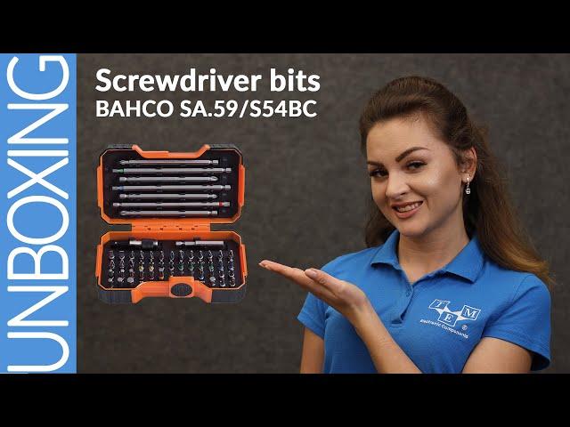 BAHCO 59/S54BC - Screwdriver bits - UNBOXING