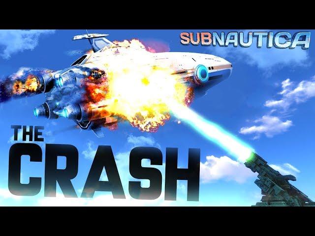 Subnautica - EXPERIENCE THE AURORA GETTING SHOT DOWN! Aurora Crash Simulation! - Subnautica Gameplay