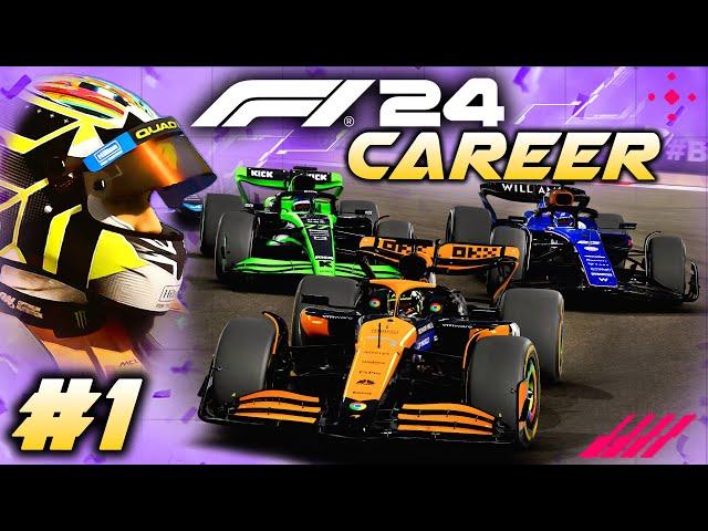 F1 24 CAREER MODE Part 1: Our First F1 Season Begins! A New Story Begins!