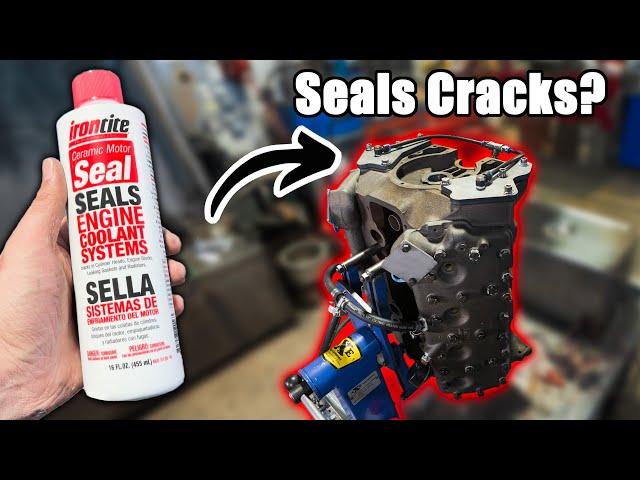 Ceramic Sealing The CRACKED 255 Mercury Flathead Engine Block!