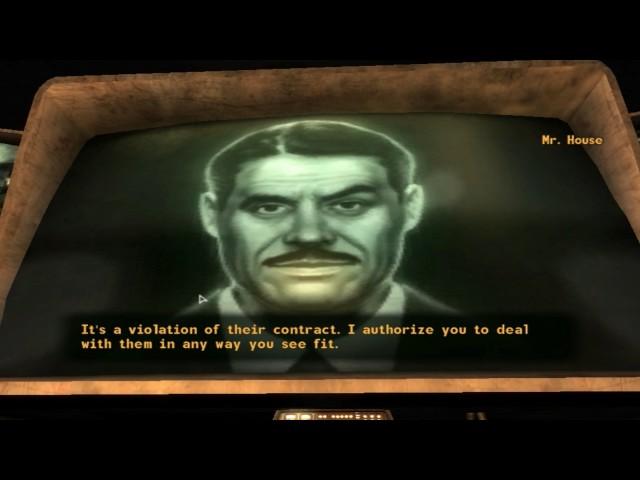 Fallout NV: Mr. House's Reaction to Cannibalism!