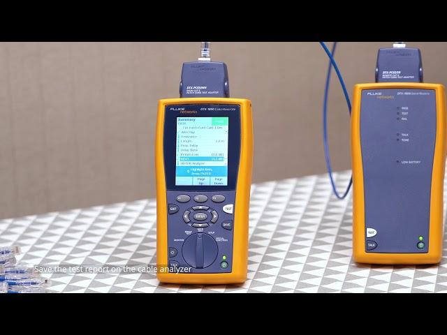 How to Test Copper Ethernet Network Cable Using Fluke Network Tester | FS