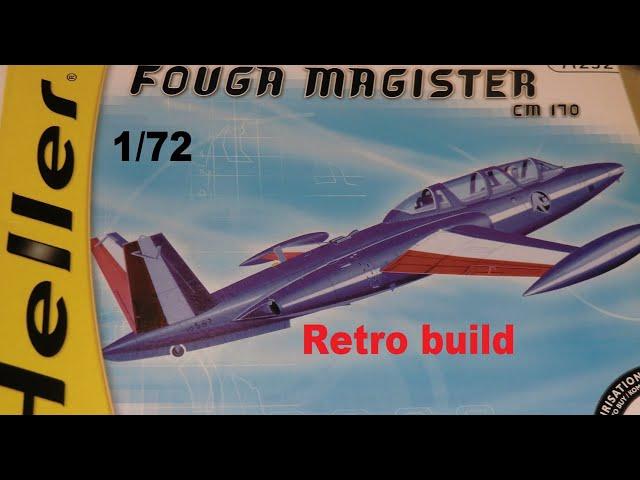 Building Heller's Fouga Magister in 1/72 scale  part 1.