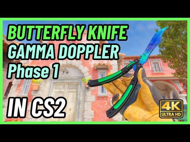  CS2 Butterfly Knife Gamma Doppler (Phase 1) | CS2 Knife In-Game Showcase [4K]