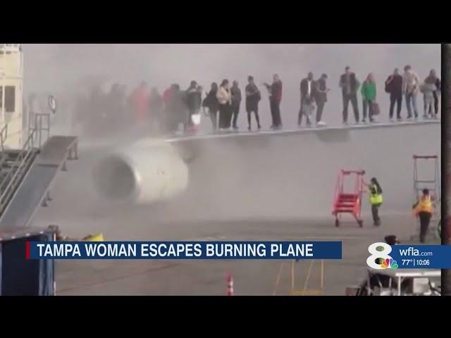 'I thought we were going to die': Tampa woman recalls escaping burning plane in Denver