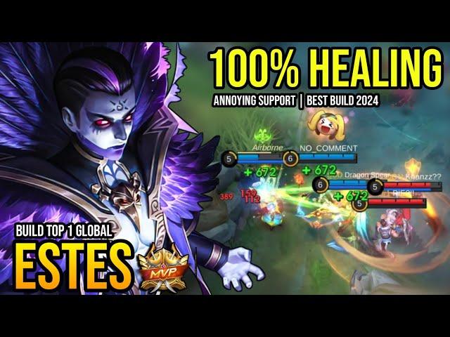 ESTES BEST BUILD 2024 | BUILD TOP GLOBAL ESTES GAMEPLAY | MOBILE LEGENDS