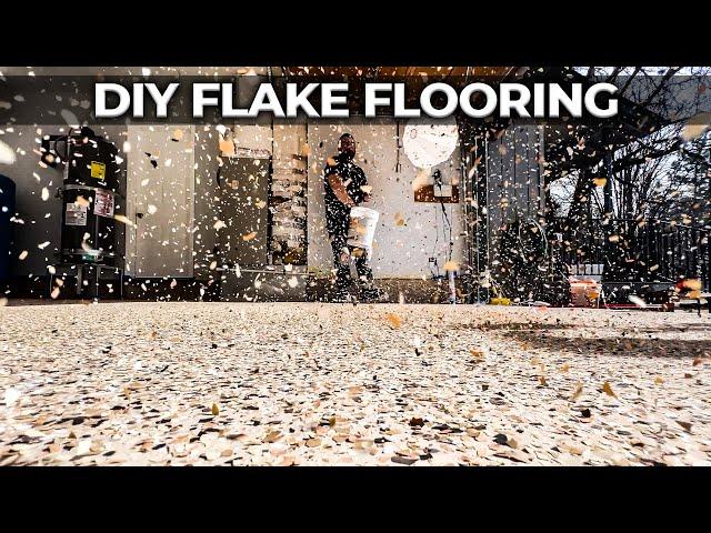 How to Epoxy Concrete Floors with Flakes | Full DIY Tutorial