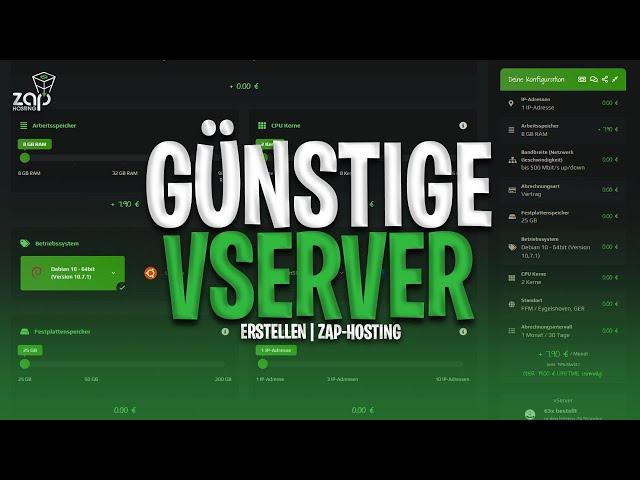 GÜNSTIGE VServer Mieten | Zap-Hosting Tutorial  GamePvP