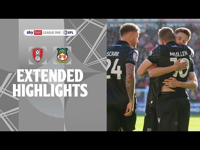 Rotherham United v Wrexham | EFL League One highlights