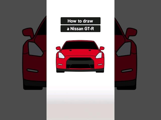 How to Draw a Nissan GTR