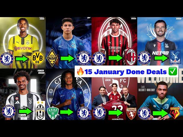 Confirmed  All of Chelsea Transfers in and Transfer out for the January Window, 16 Complete Deals