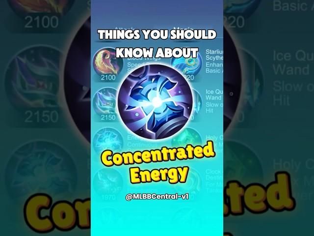 Things You Should Know About Concentrated Energy | MLBB Item Guide