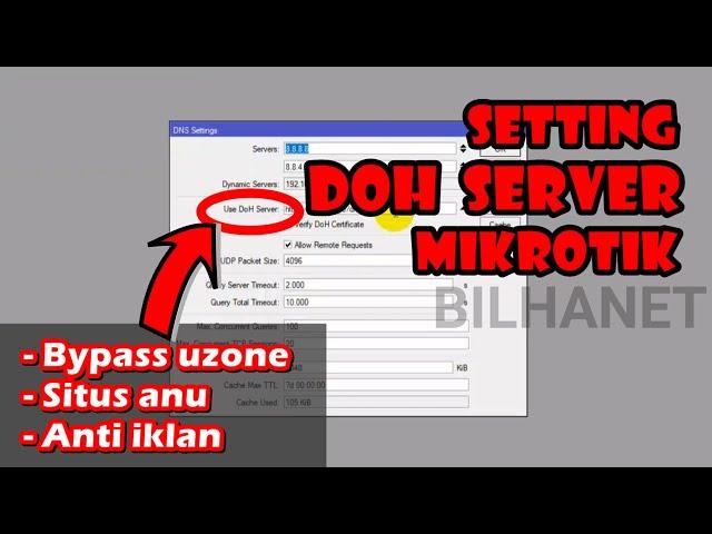 Tutorial Setting DNS over HTTPS (DoH Server) MikroTik Terbaik & Aman