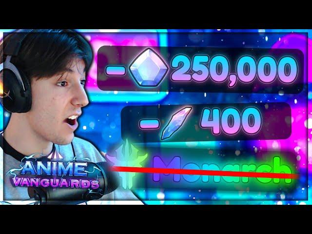 I Spent 250,000 Gems & 400 Rerolls To Be OVERPOWERED In Anime Vanguard