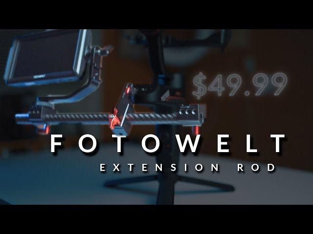 FOTOWELT Gimbal Extension Rod Review | Zhiyun Weebill S, Ronin S, Feiyu AK4500
