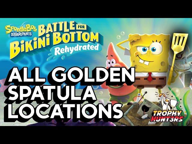 Spongebob Squarepants Battle for Bikini Bottom: Rehydrated All Golden Spatula Locations