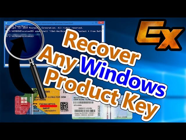 Recover Any Windows 7/8/10 Product Key (Serial)