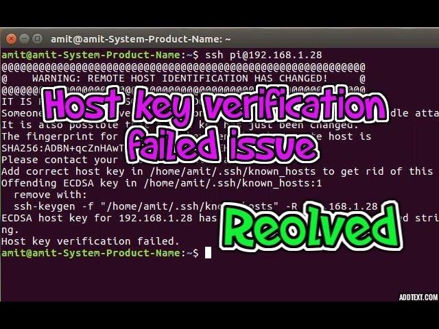 Resolved: "Host key verification failed" issue while connecting SSH