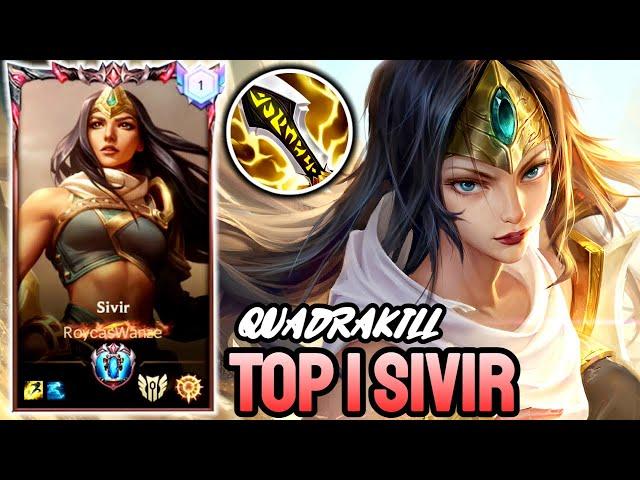 WILD RIFT SIVIR - TOP 1 SIVIR GAMEPLAY - GRANDMASTER RANKED