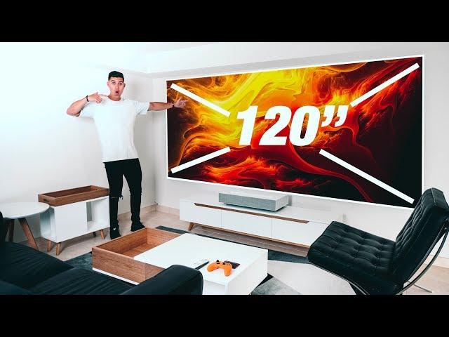 The 120" 4K PROJECTOR SETUP!!! - LG CineBeam