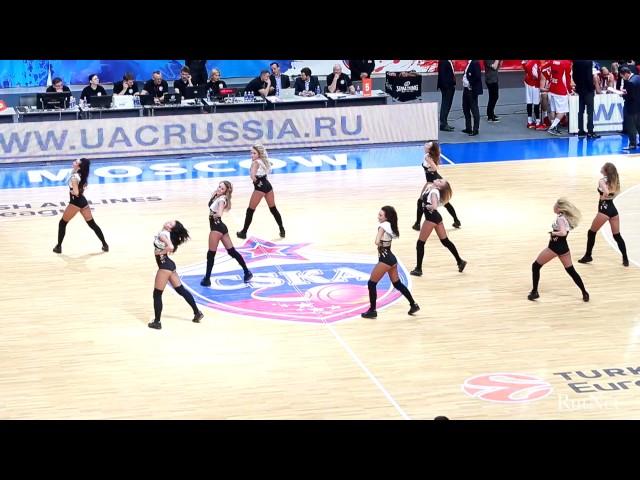 Группа поддержки на ПБК ЦСКА - БК Олимпиакос (07.04.17) / CSKA dance team