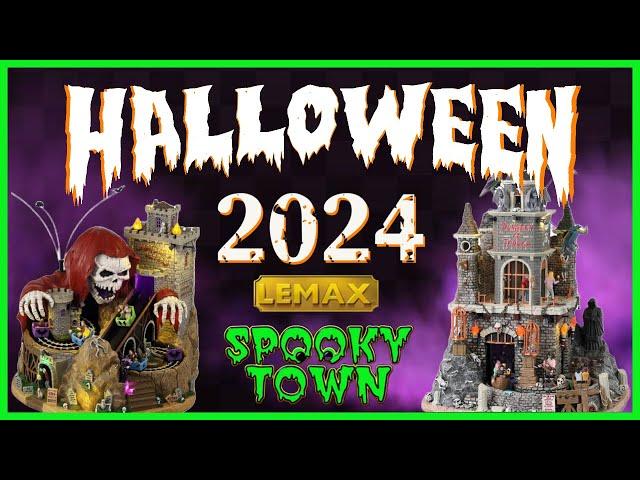 Lemax Spooky Town Halloween 2024 Phantom Castle & Dungeon Of Terror Demo Unboxing & Review