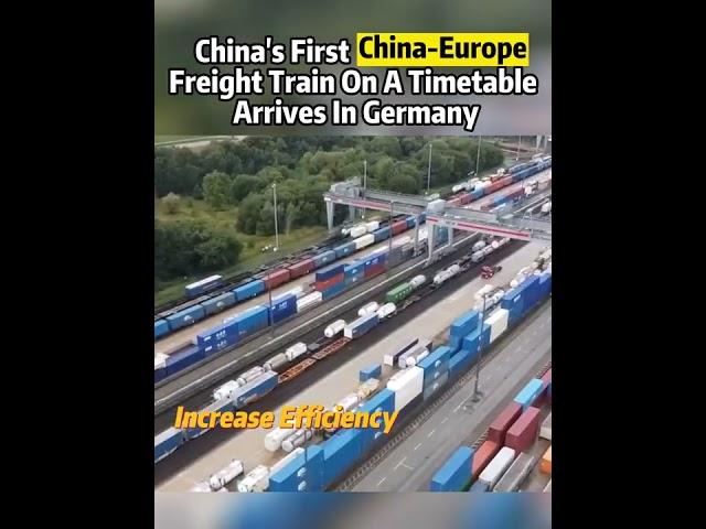 #china 's first China-#europe #freight #train on a timetable arrives in #germany