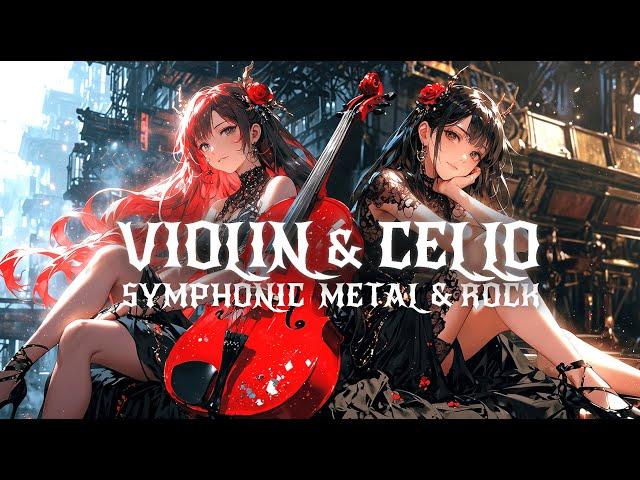 VIOLIN & CELLO METAL ROCK  3hrs (Bass Boosted)  Epic Vibes for Work, Gaming, & Workouts 