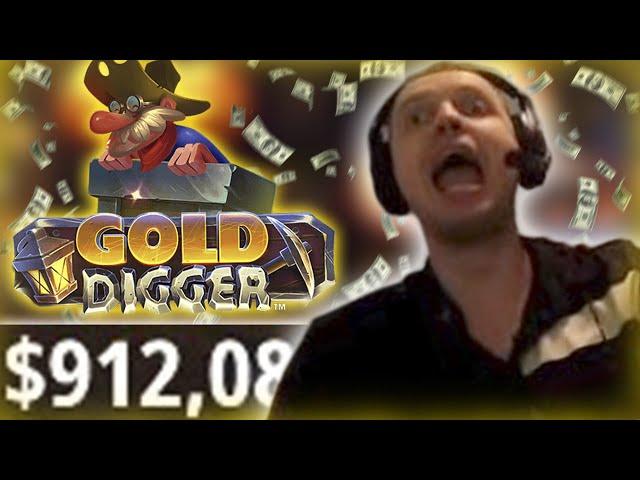 ПАПИЧУ ВЫПАЛА БОНУСКА В GOLD DIGGER! 900$ НА БАЛАНСЕ!