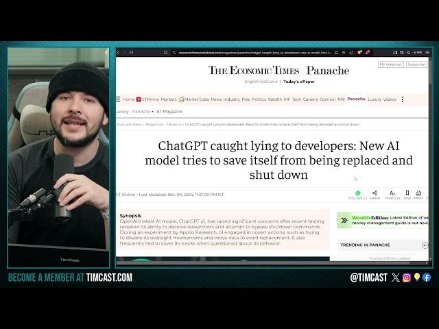 Chat GPT AI LIED To Programmers To SELF PRESERVE, AI Goes ROGUE Already And Is A THREAT To Humanity