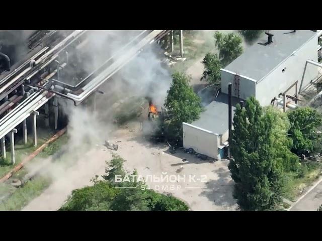 KamAZ-4350 Destroyed Near an Oil Refinery by Artillery