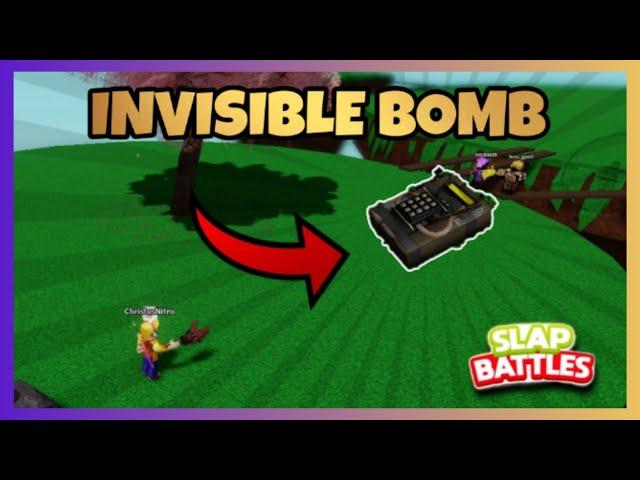 Trolling people using invisible BOMBS in slap battles| Slap battles | Roblox