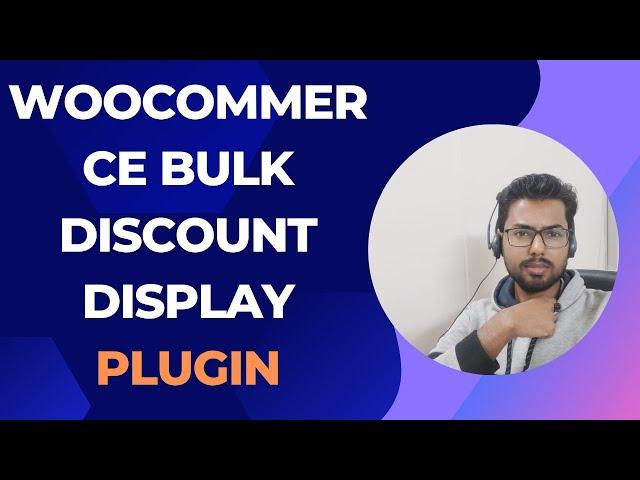 Woocommerce Bulk Discount Display Plugin