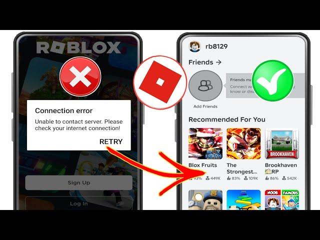 Fix Roblox Unable To Contact Server Please Check Your Internet Connection Error (Android & ios)