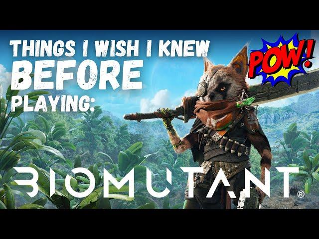 Biomutant Beginner Tips
