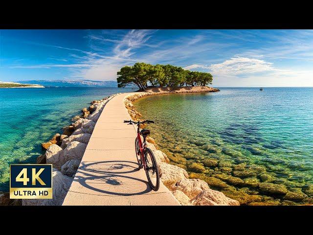 Rab Island Croatia 4K Rab to Barbat Biking Tour 2024