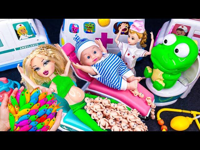 17 Minutes Satisfying with Unboxing Doctor Ambulance ASMR, Pink Princess Toys Play Set Review