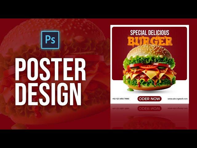 Design Fast Food Poster in Photoshop | Professional Food Poster Design in Photoshop