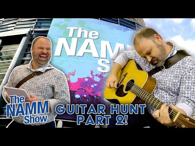 NAMM 2025’s Ultimate Acoustic Guitar Hunt!: John vs. Corey | John's Hunt