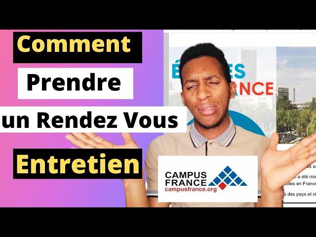 Campus France : Entretien pédagogique : Comment prendre un rendez vous facilement ? Elhadji Ibrahima