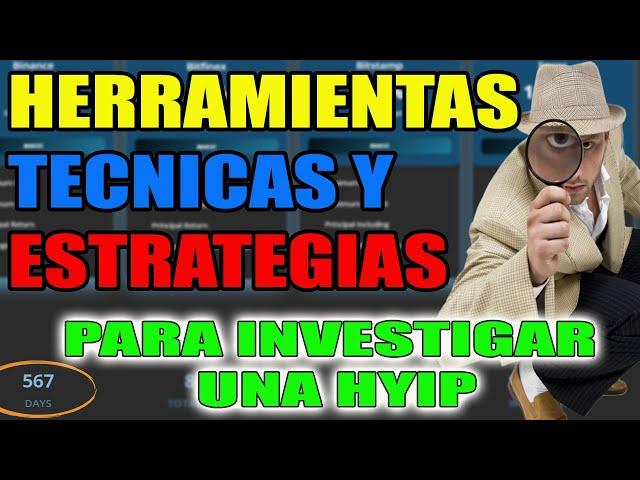 APRENDE QUE HERRAMIENTAS DEBES USAR PARA BUSCAR  ANALIZAR Y COMPROBAR LAS METRICAS DE UNA HYIP