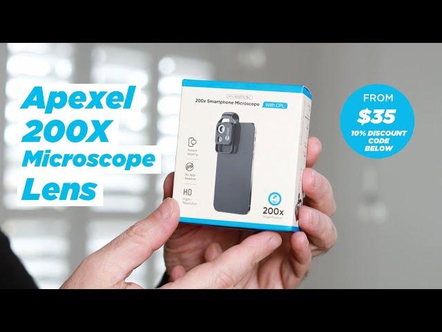 Apexel 200 X Microscope Lens for iPhone and Android