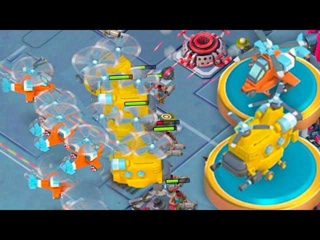 NEW BOOM BEACH FLYING TROOPS GAMEPLAY! Rocket Chopper and Heavy Chopper in Warships!