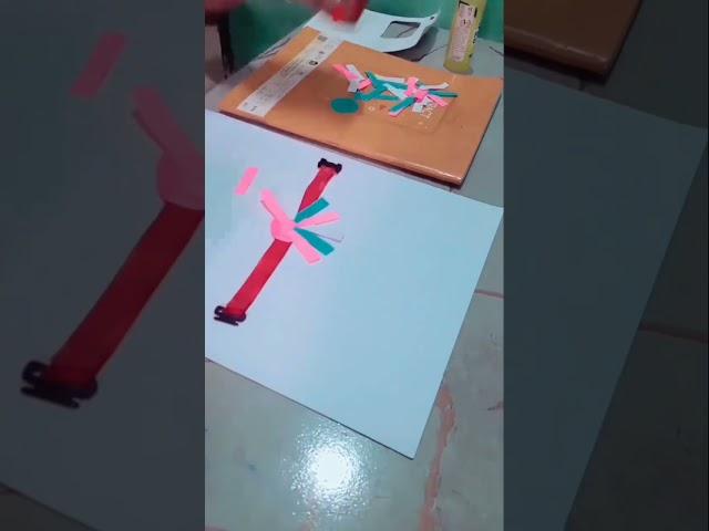 easy method making rakhi at home with craft paper for kids #shortvideoviral #shorts #rakhi