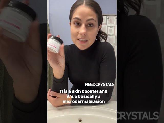 How to use NeedCrystals Microdermabrasion crystals face scrub