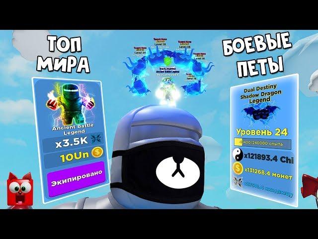 СТАЛ ТОП МИРА, БОЕВЫЕ ПЕТЫ, СЕКРЕТ С БОССОМ в Легенды ниндзя роблокс | Ninja Legends roblox | + Код