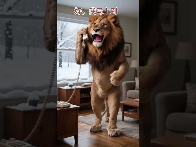 Polar Bear Captures Fat Orange Cat #ai猫咪 #猫谁 #肥橘猫 #cat #aicat #fatcat #orangecat #cat2025 #animals